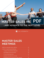 Master Sales Meetings: ... and Advance To The Next Level