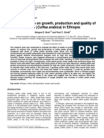 Effects of Shade On Growth, Production and Quality of Coffee in Ethiopia