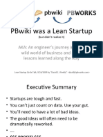 Pbwiki Was A Lean Startup