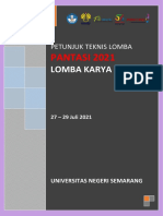 Petunjuk Teknis Lomba Karya Ilmiah - PANTASI 2021