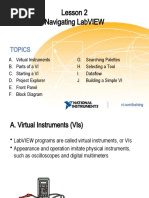 Lesson 2 - Navigating LabVIEW