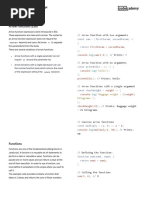 Learn JavaScript - Functions Cheatsheet - Codecademy