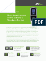 Multibio700: Multi-Biometric Access Control and Time & Attendance Terminal