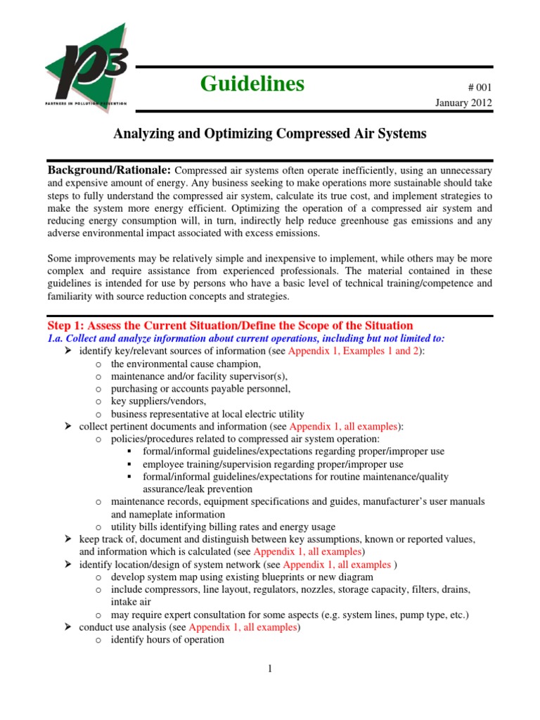 Optimize Compressed Air Systems Guide | PDF | Leak | Efficient Energy Use