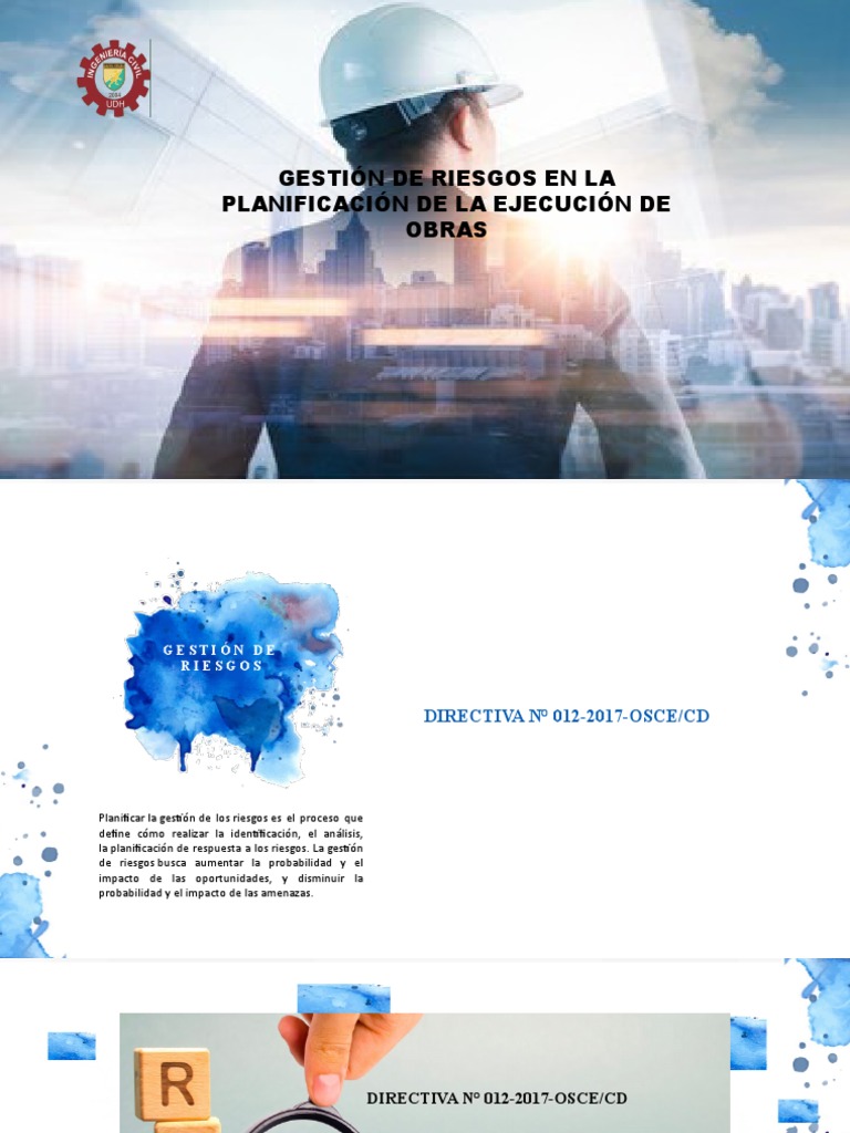 Gestión de Riesgos en Obras Públicas | PDF | Riesgo | Planificación