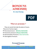 Pronouns (Daimeishi) : Dr. Lety Chawag