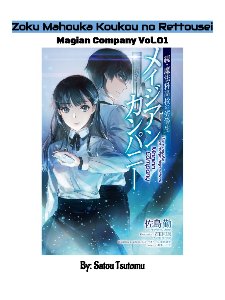 Zoku Mahouka Koukou No Rettousei Magian Company Vol 01 Pdf