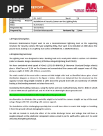 ER 0427 Report - Installation of Security Camera On Lightning Mast