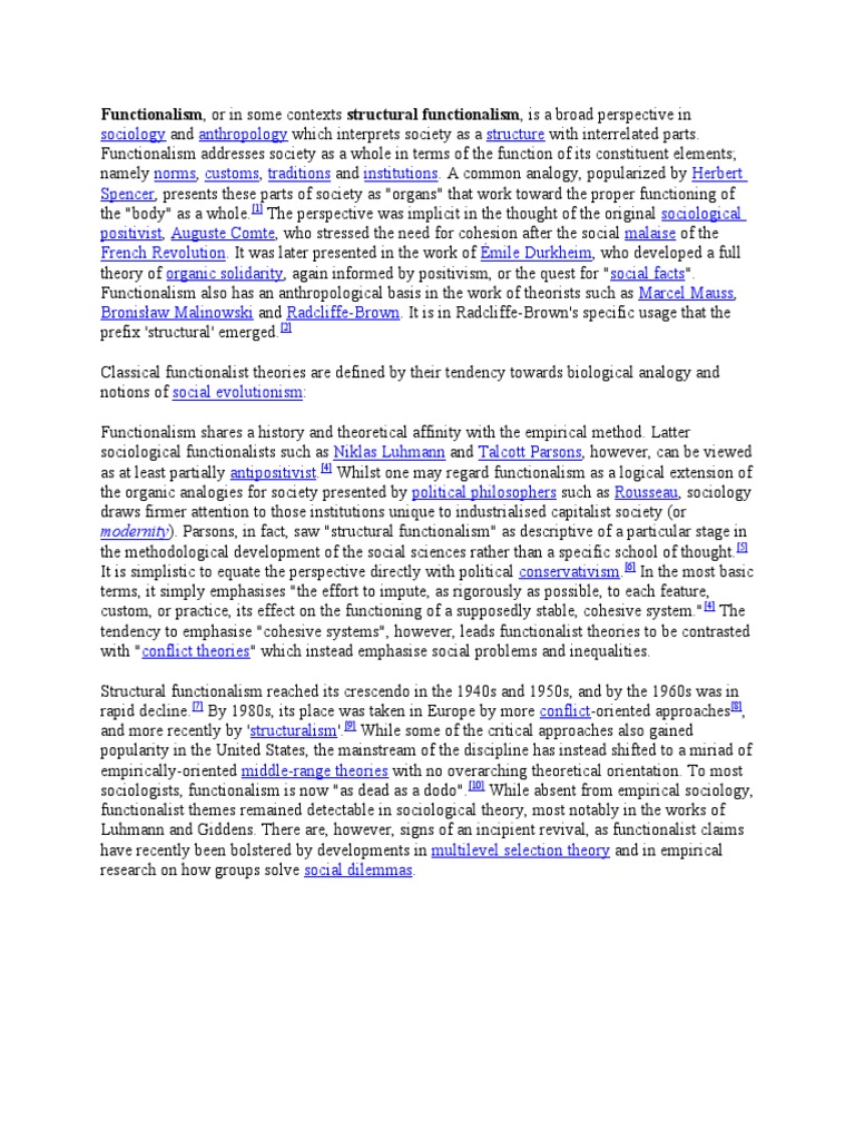 What is functionalism in sociology pdf picture