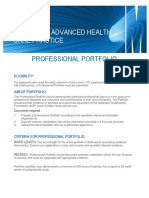 Master of Advanced Health Care Practice: Professional Portfolio
