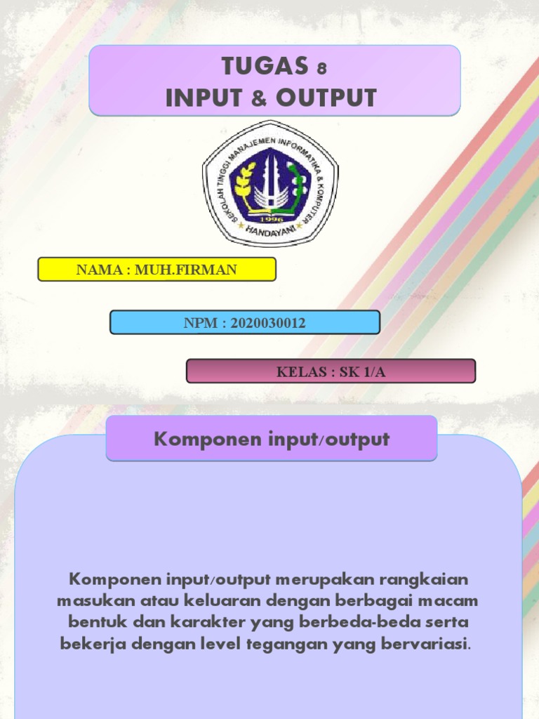 Input & Output | PDF
