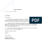Application Letter Template