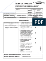 ORDEN - DE - TRABAJO - SAE Subaru Impreza 2006