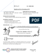 Determinants of Morality: Learning Module in C.L. 9