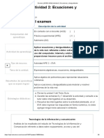 Examen - (APEB1-20%) Actividad 2 - Ecuaciones y Desigualdades