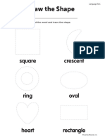 Draw The Shape: Square Crescent