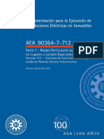 AEA 90364-7-712 - Sist. Suministro Energía Mediante Paneles Fotovoltaicos