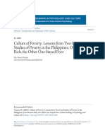 Culture of Poverty - Lessons From Two Case Studies of Poverty in T