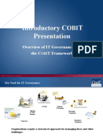 Introductory C T Presentation: Overview of IT Governance and The C T Framework