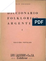 Coluccio, Félix - Diccionario Folclórico Argentino