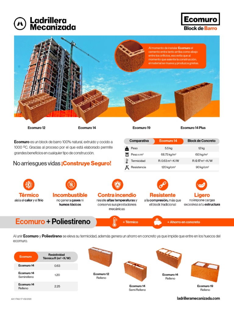 Ecomuro: Beneficios y Precios | PDF | Hormigón | Ingeniería de Edificación