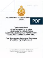 Garis Panduan Permohonan Kelulusan KMK Atau PLL - Fixed Fire Fighting Pumpset