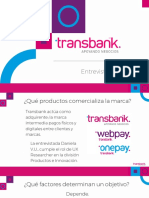 Entrevista SMART sobre objetivos y métricas en Transbank