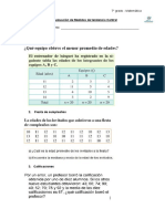 1° Evaluación de Medidas de Tendencia Central