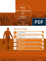 City of Business Man PowerPoint Template