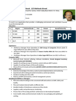 Muhammad Imran Mehboob's Resume for Manager Store Operations