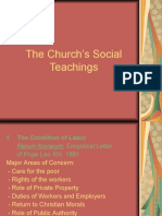 The Church's Social Teachings