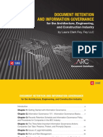 Document Retention and Information Governance: For The Architecture, Engineering, and Construction Industry