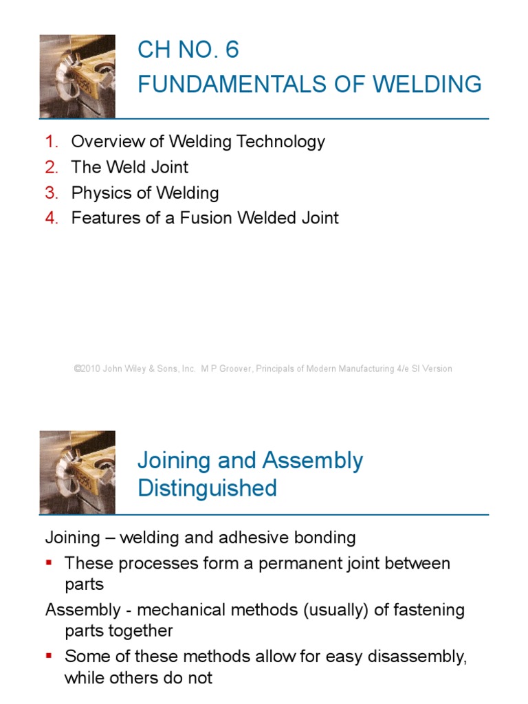 Ch No 6 Fundamentals Of Welding Download Free Pdf Welding
