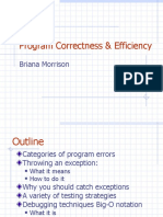 Program Correctness & Efficiency