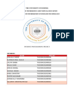 The University of Dodoma College of Informatics and Virtual Education Department of Information System and Technology