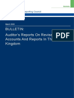 Auditors Reports On Revised Accounts and Reports Bulletin Mar 2020