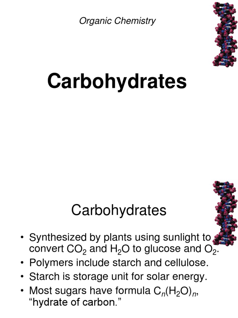 Carbohydrates Organic Chemistry PDF Carbohydrates Carbohydrate