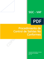 Procedimiento de Control de Salidas No Conformes