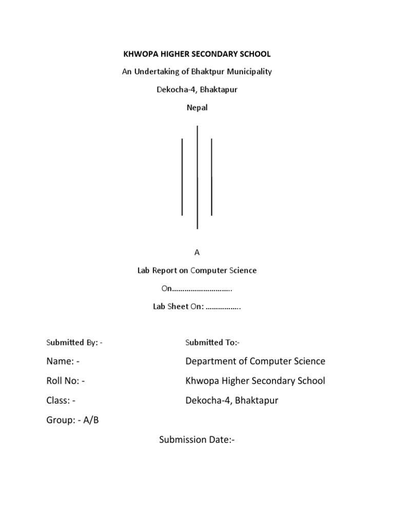Cover Sheet of Computer Science | PDF