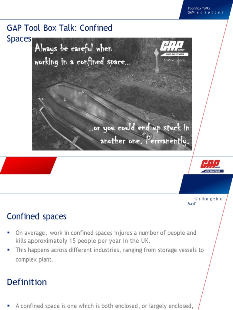 Confined Space Safety Toolbox Talk | PDF | Risk Assessment | Risk