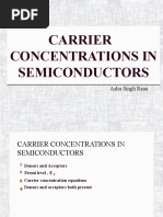 Carrier Concentration in Semiconductors