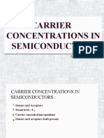 Carrier Concentration in Semiconductors