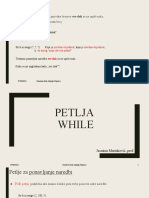 Petlja WHILE (Python)