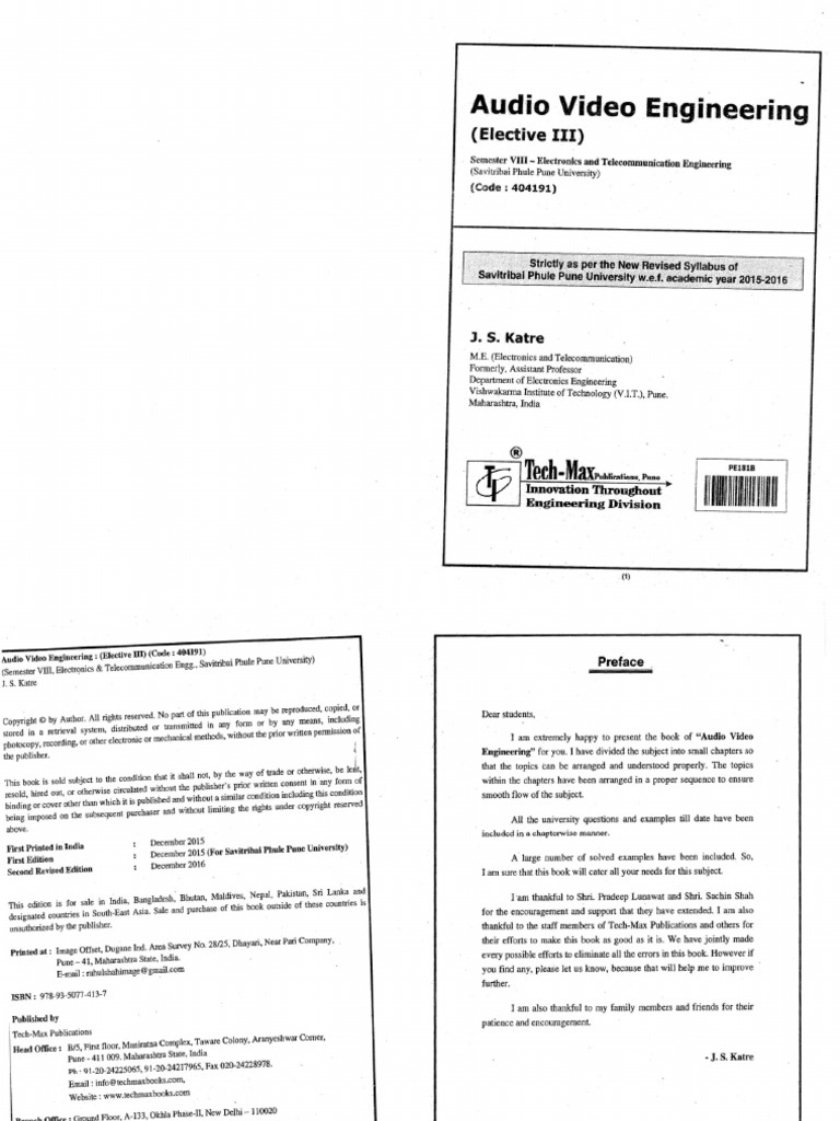 Audio Video Engineering | PDF