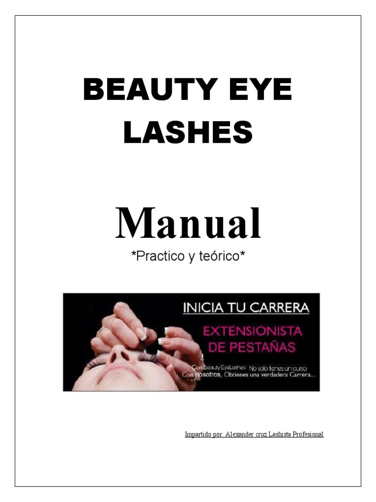 Manual de Extensiones de Pestañas | PDF | Ojo | Naturaleza
