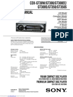 Service Manual: Fm/Am Compact Disc Player FM/MW/LW Compact Disc Player