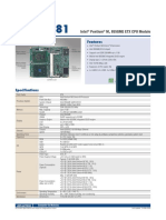 Features: Intel Pentium M, 855GME ETX CPU Module