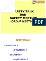 POP - Safety Talk & Group Meeting