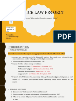 Service Law Project: "Professional Misconduct by Advocates in India"