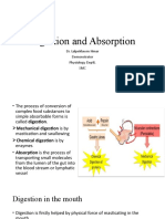 Digestion and Absortion